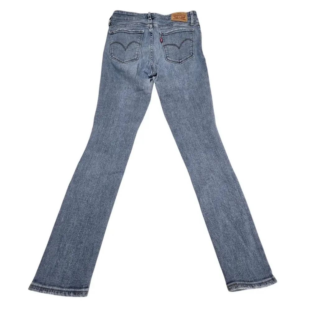 Levi's 711 Women's Skinny Jeans 26 Waist Distressed Blue